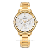 LOFOTEN F-2316L Multifunction Gold Dial White Stainless Steel